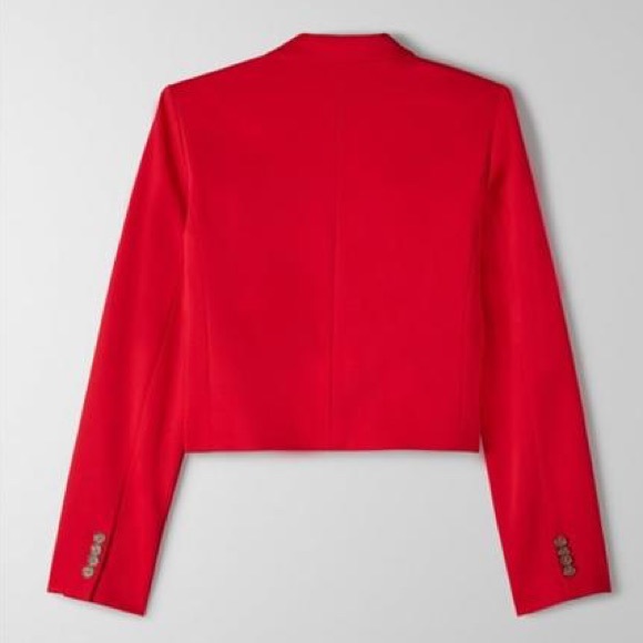 Babaton Ella Cropped blazer- Red size medium - Picture 4 of 5